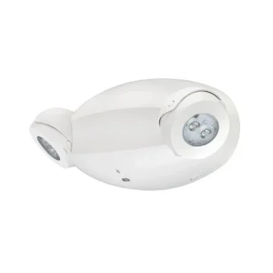 LUZ DE EMERGENCIA CON BATERIA HIERRO-LITIO-FOSFATO, 90 MINUTOS DE AUTONOMÍA QUANTUM® LED ADJUSTABLE OPTICS 640 LUMENS 6.6W EMERGENCY LIGHT WHITE HOUSING