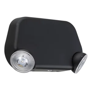 LUZ DE EMERGENCIA LITHONIA 1.5W EU2LB NEGRO 120 - 277VAC CERTIFICACION UL & NFPA
