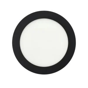 PANEL LED REDONDO 12W GLIGHT 6500K 1080LM NEGRO