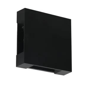 APLIQUE EXTERIOR LED GALY "OPALUX" NEGRO, 4W 400LM 3000K,120-265VAC, IP65