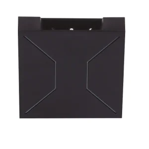 APLIQUE EXTERIOR LED DEGLY "OPALUX" NEGRO, 5W 500LM 3000K,120-265VAC, IP65 MASTERX50