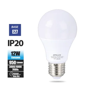 FOCO LED 12W "OPALUX" 950LM TRICOLOR 7000K / 4000K / 3000K 180-265V MASTER X 200