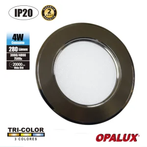 SPOT PARA MUEBLE 4W OPALUX GRAFITO 3CCT TRICOLOR