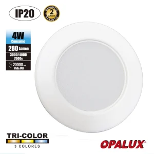 SPOT PARA MUEBLE 4W OPALUX BLANCO TRICOLOR