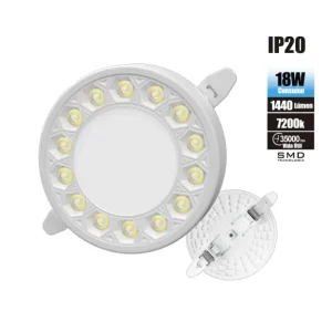 PLAFON PANAL DUAL "OPALUX" 18W 7200K 1440LM 2 EN 1 EMPOTRABLE MASTER X 40