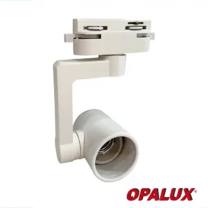 SPOT DE RIEL OPALUX E27 PARA TRACK LIGHT COLOR BLANCO CJX60