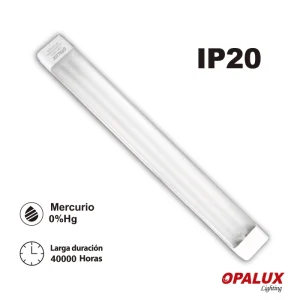 FIXTURE SLIM LED PRISMÁTICO 36W LUZ BLANCA 60 CM "OPALUX"