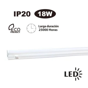 Luminaria tubo led 18w, opalux, op-lt518-cw luminaria tubo led 18w led tube t5 with switch pc+pvc 18w 15000k