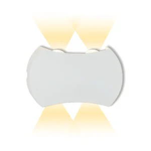 APLIQUE EXTERIOR DE PARED "OPALUX" PYXIS 4 BLANCO