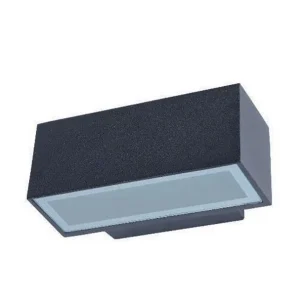 APLIQUE EXTERIOR LED 6W DLUX ADOSADO 6500K 220-240V IP54 172MM NEGRO CLARISSA