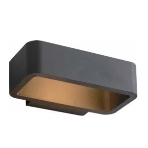 APLIQUE EXTERIOR LED 6W DLUX ADOSADO 3000K 220-240V IP54 220MM NEGRO CLARISSA