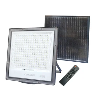 REFLECTOR SOLAR LED CON PANEL SOLAR 500W "OPALUX" 4500LM 7200K IP66